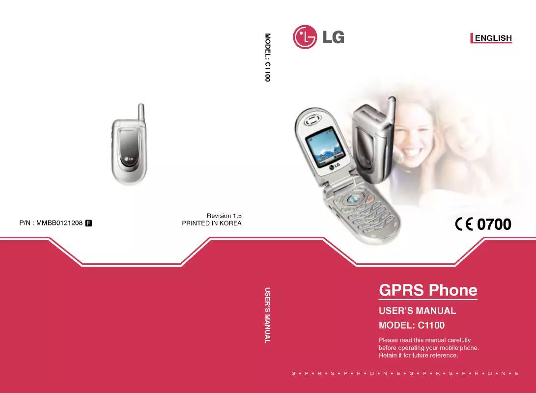 Mode d'emploi LG C1100GO