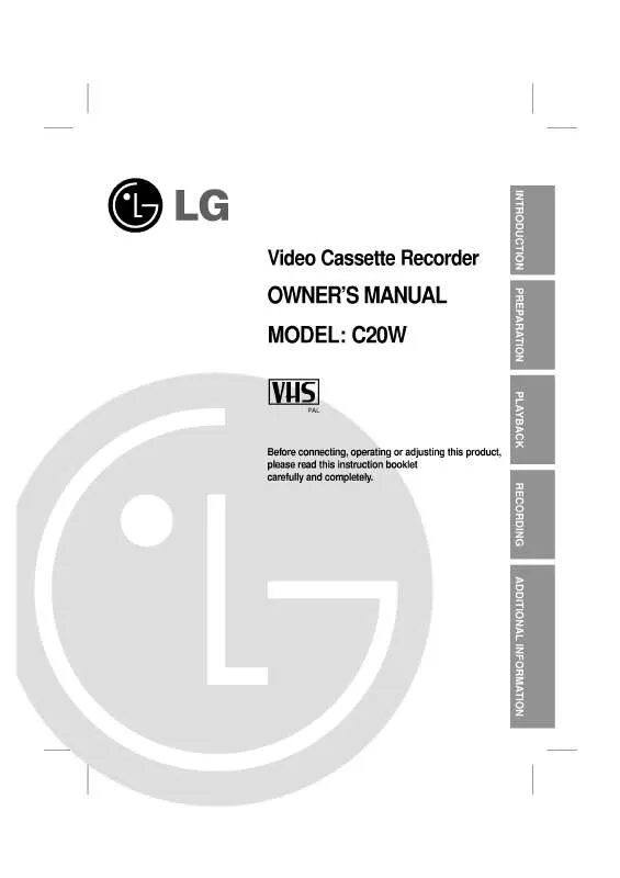 Mode d'emploi LG C20W