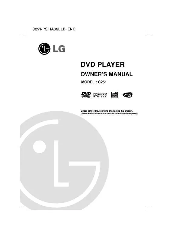 Mode d'emploi LG C251