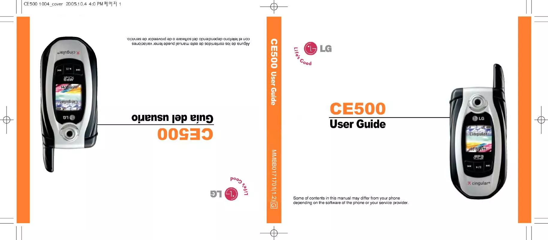 Mode d'emploi LG CE500