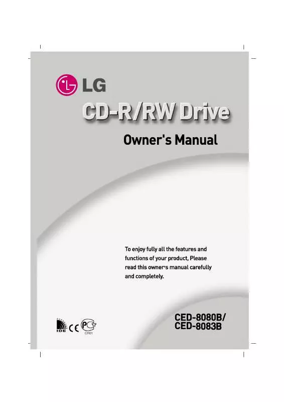 Mode d'emploi LG CED-8080B