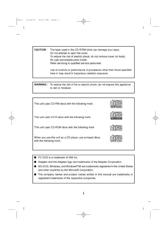 Mode d'emploi LG CED-8081B