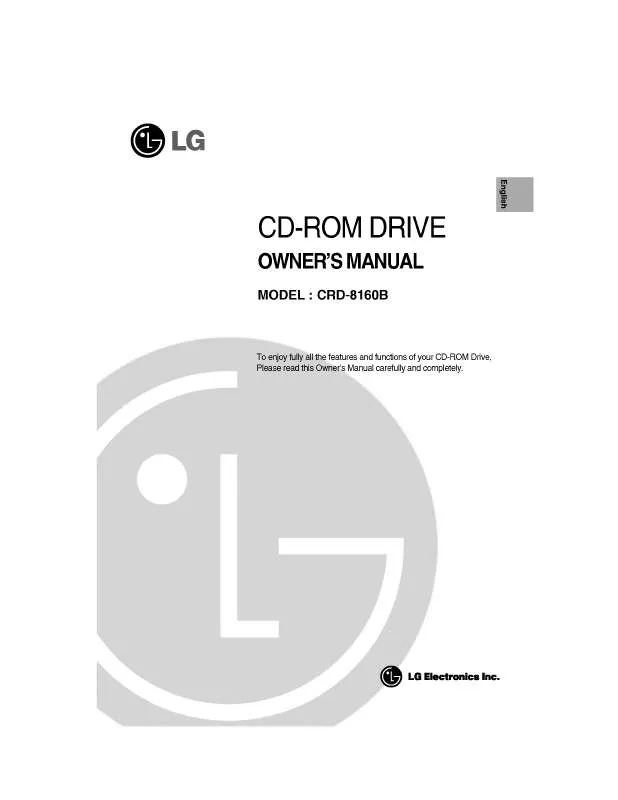 Mode d'emploi LG CRD-8060B