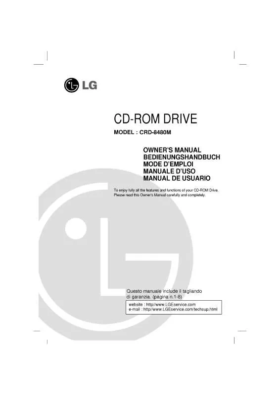 Mode d'emploi LG CRD-8480M