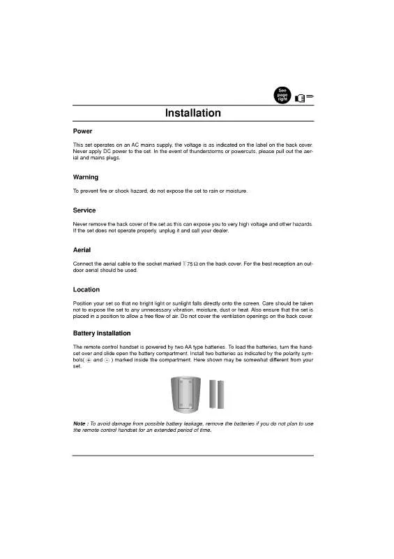 Mode d'emploi LG CT-14K40EX