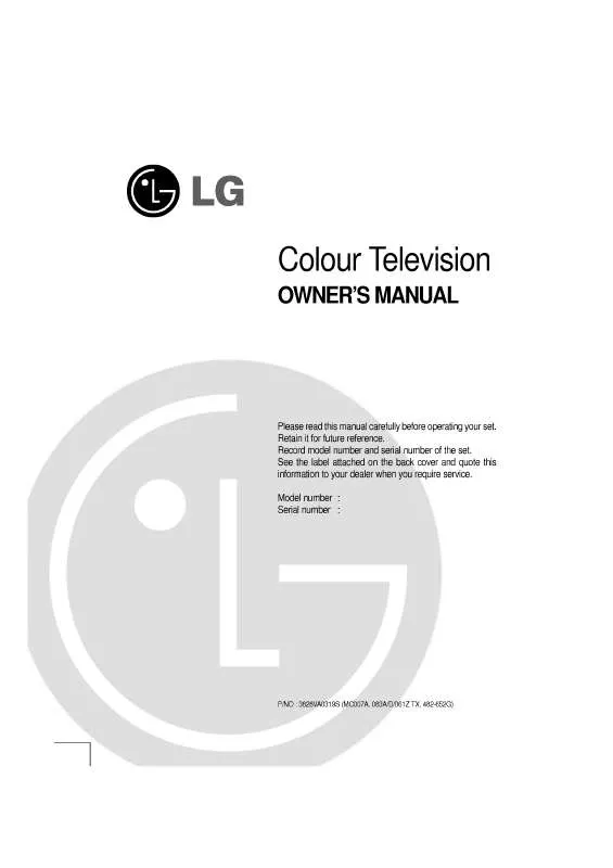 Mode d'emploi LG CT-25H36ET