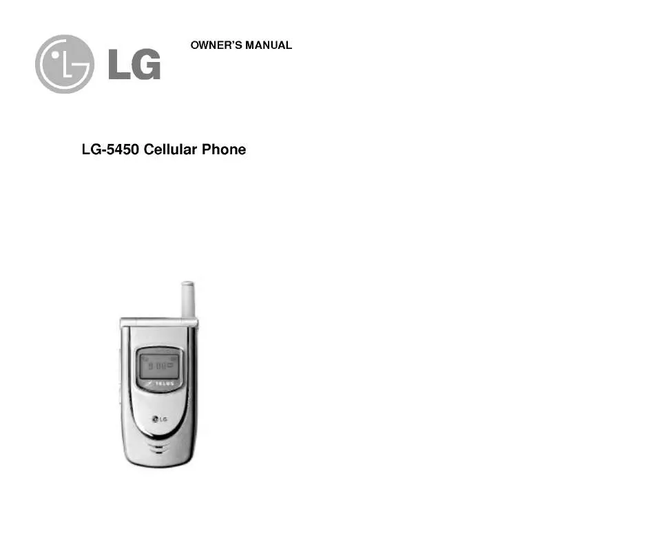 Mode d'emploi LG CX5450