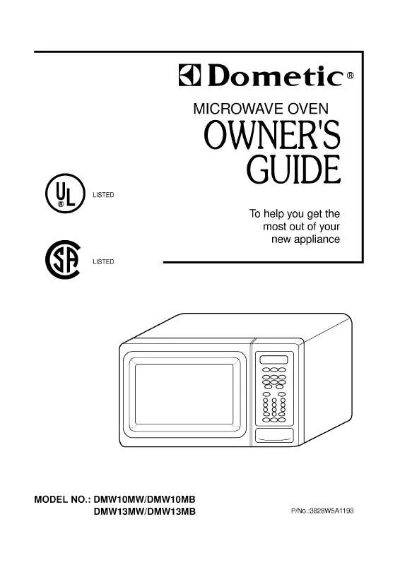 Mode d'emploi LG DMW10MB