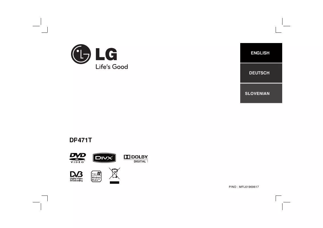 Mode d'emploi LG DP471T