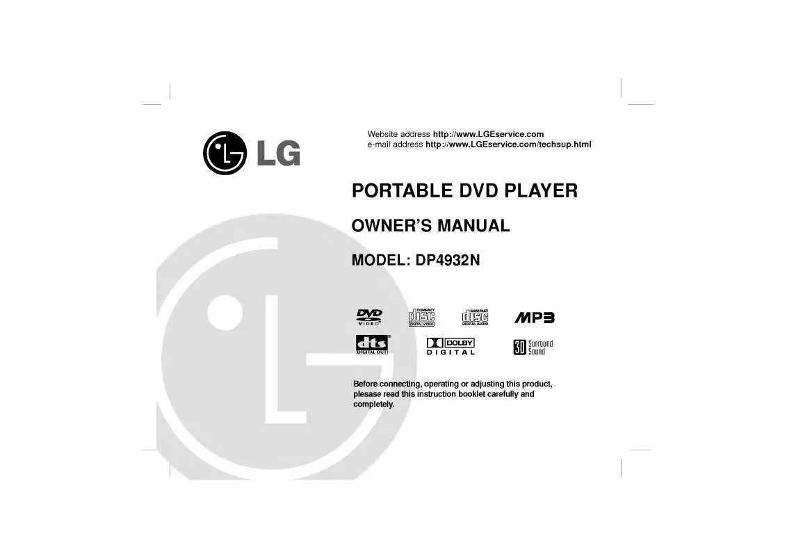 Mode d'emploi LG DP4932N