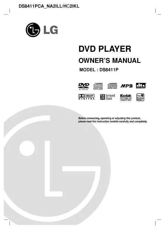 Mode d'emploi LG DS8411P