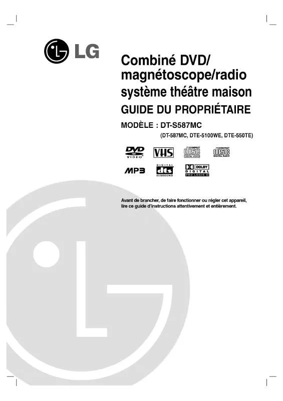 Mode d'emploi LG DT-587MC