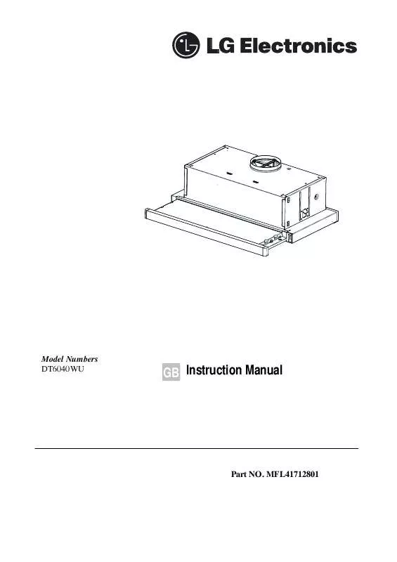 Mode d'emploi LG DT6040WU