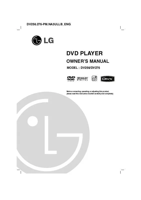 Mode d'emploi LG DV256