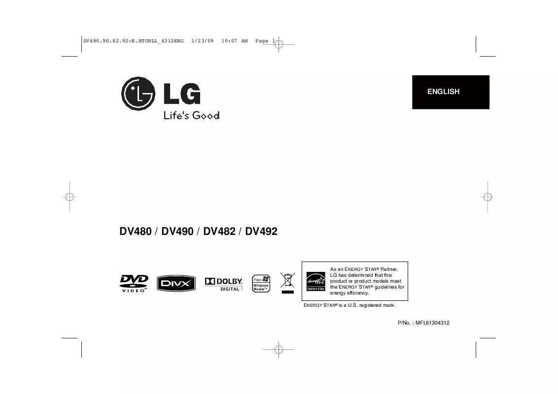 Mode d'emploi LG DV-482