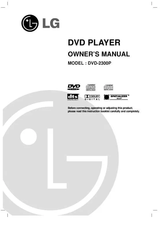 Mode d'emploi LG DVD-2300P