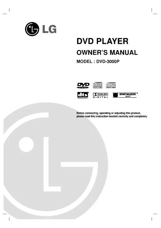 Mode d'emploi LG DVD-3000P