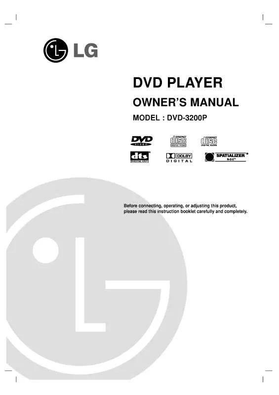 Mode d'emploi LG DVD-3200P