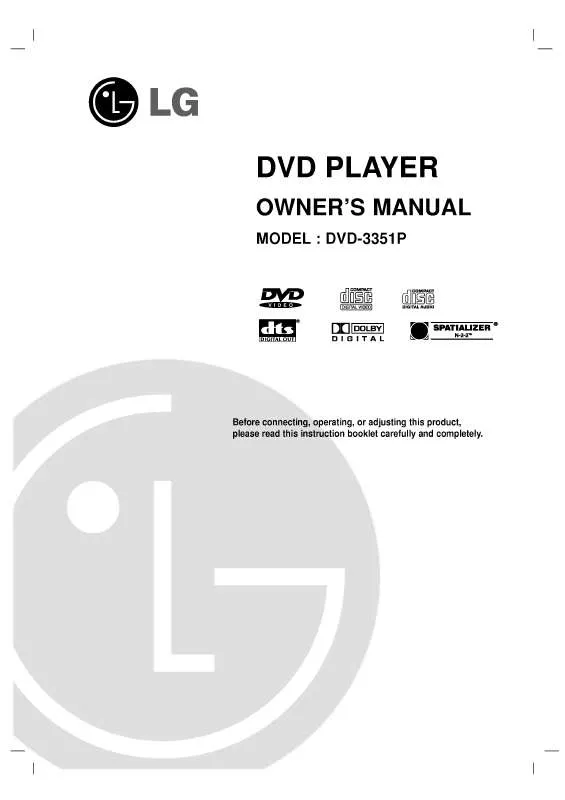 Mode d'emploi LG DVD-3351P