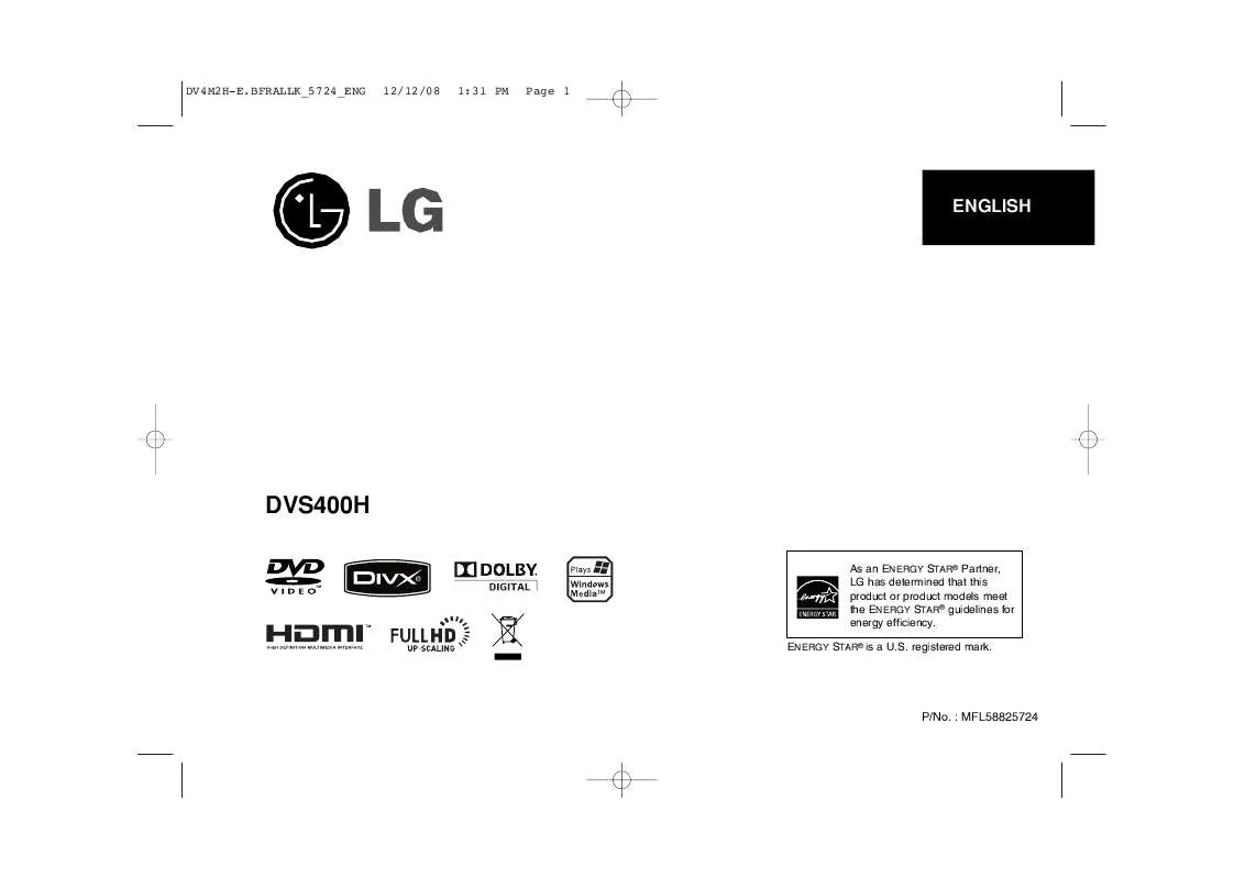 Mode d'emploi LG DVS-400H