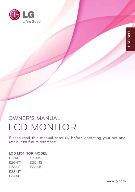 Mode d'emploi LG E2341