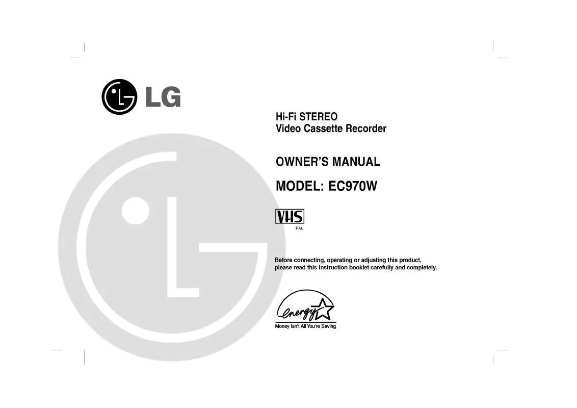 Mode d'emploi LG EC970W