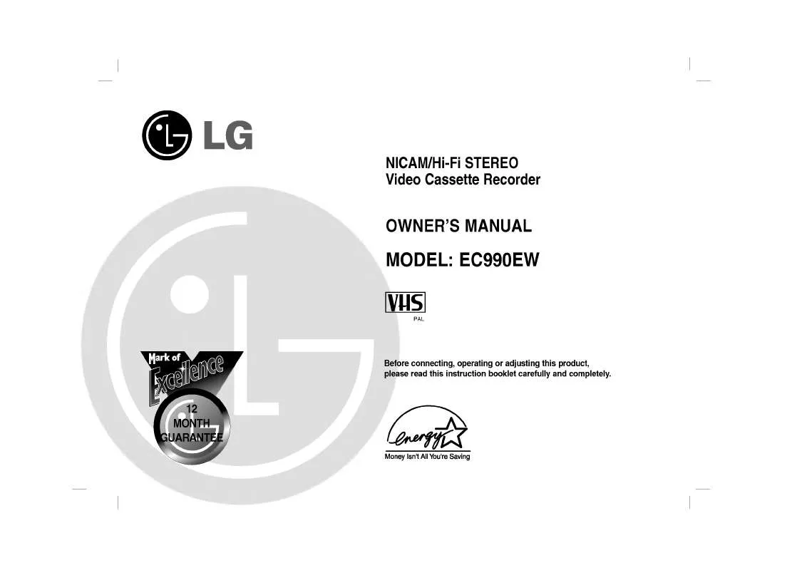 Mode d'emploi LG EC990EW