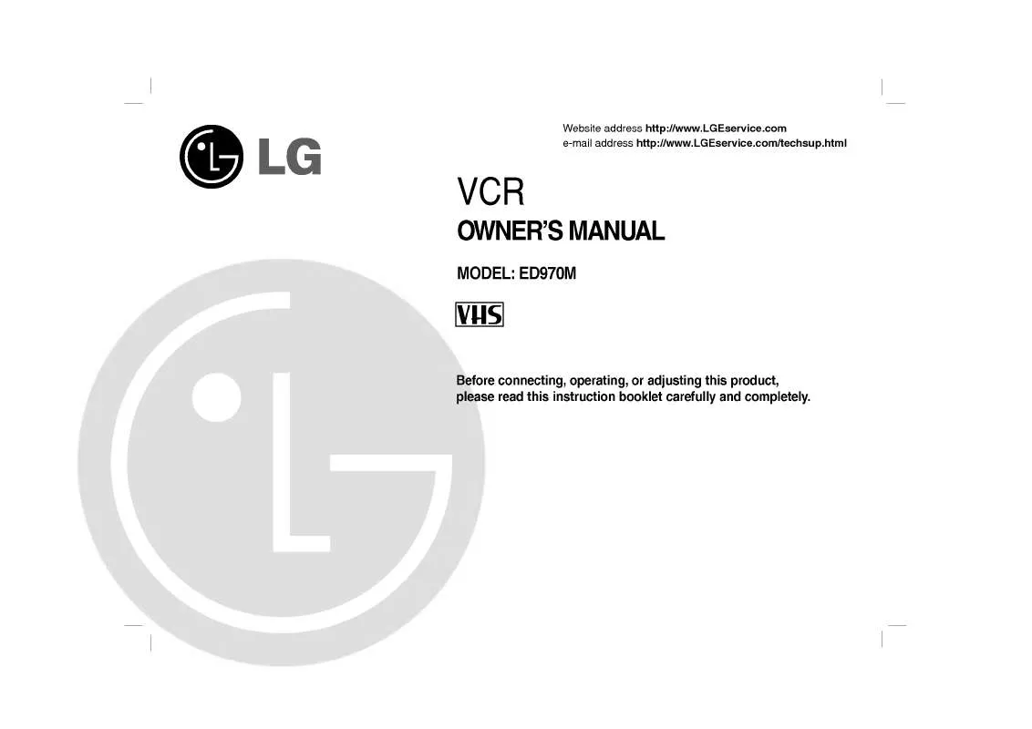 Mode d'emploi LG ED970M