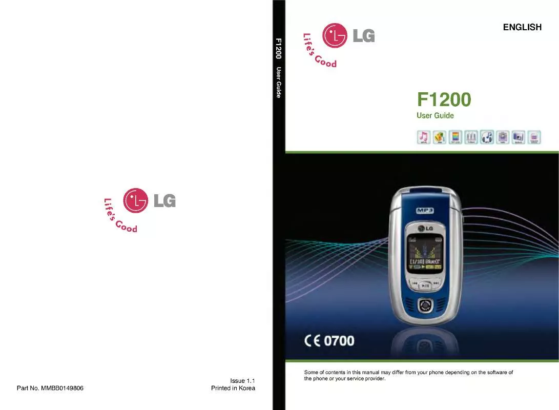 Mode d'emploi LG F1200