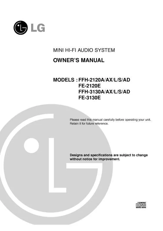 Mode d'emploi LG FFH-3130A