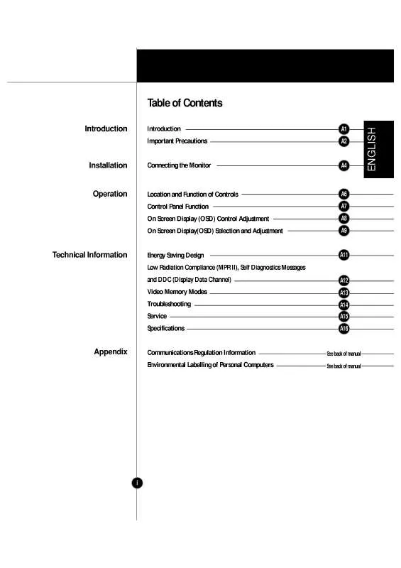 Mode d'emploi LG FLATRON LCD 575MS(LB575EE)