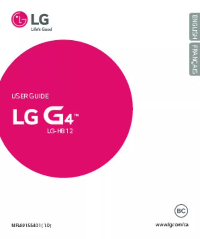 Mode d'emploi LG G4