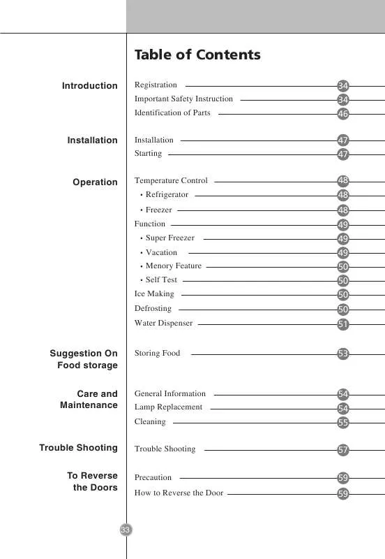 Mode d'emploi LG GC-F399BLCA