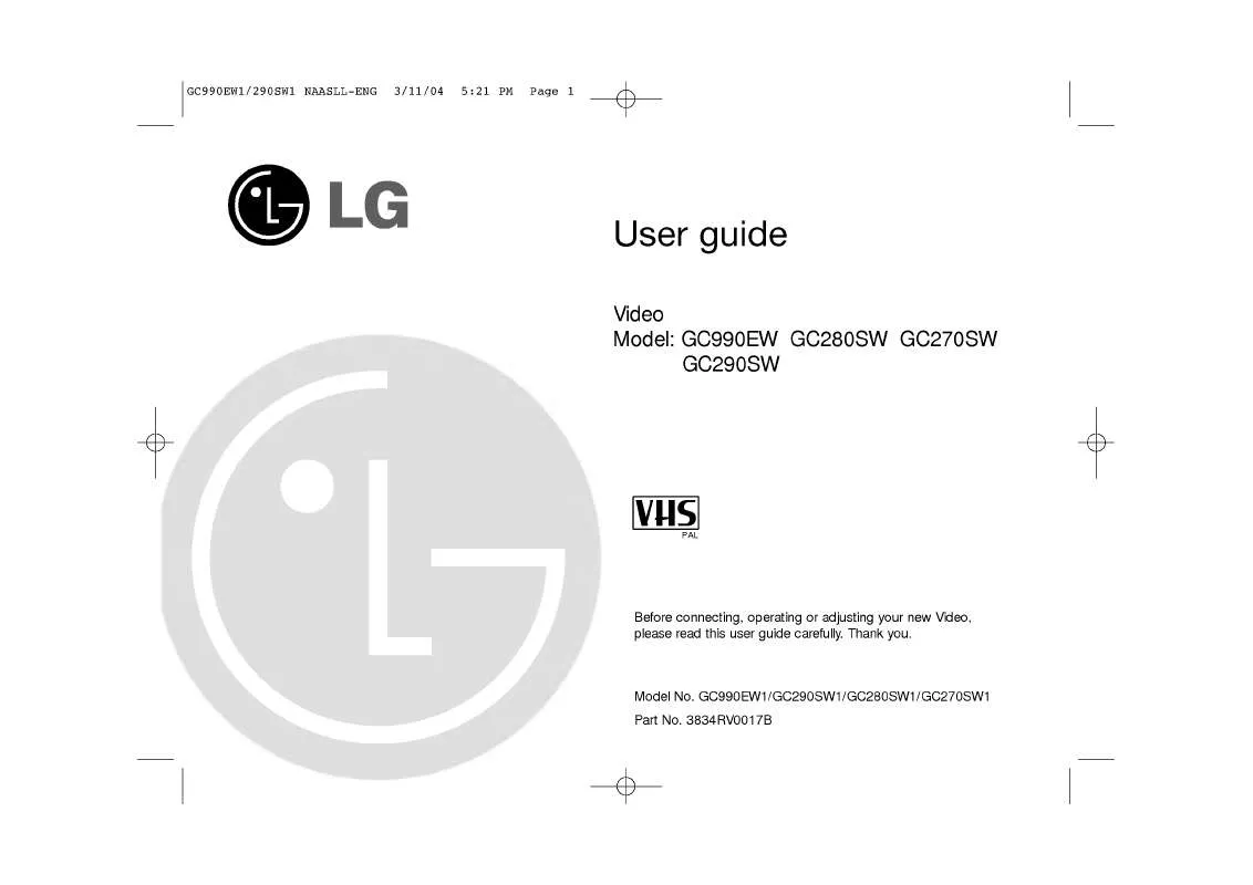 Mode d'emploi LG GC-270SW