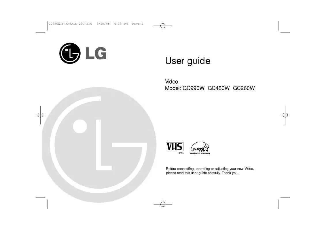 Mode d'emploi LG GC-480W