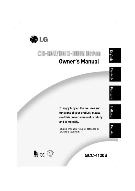 Mode d'emploi LG GCC-4120B