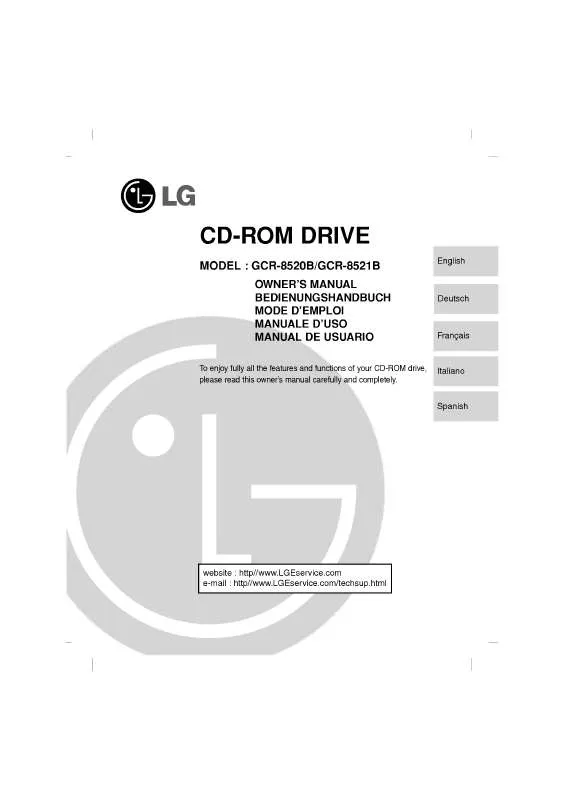 Mode d'emploi LG GCR-8520B