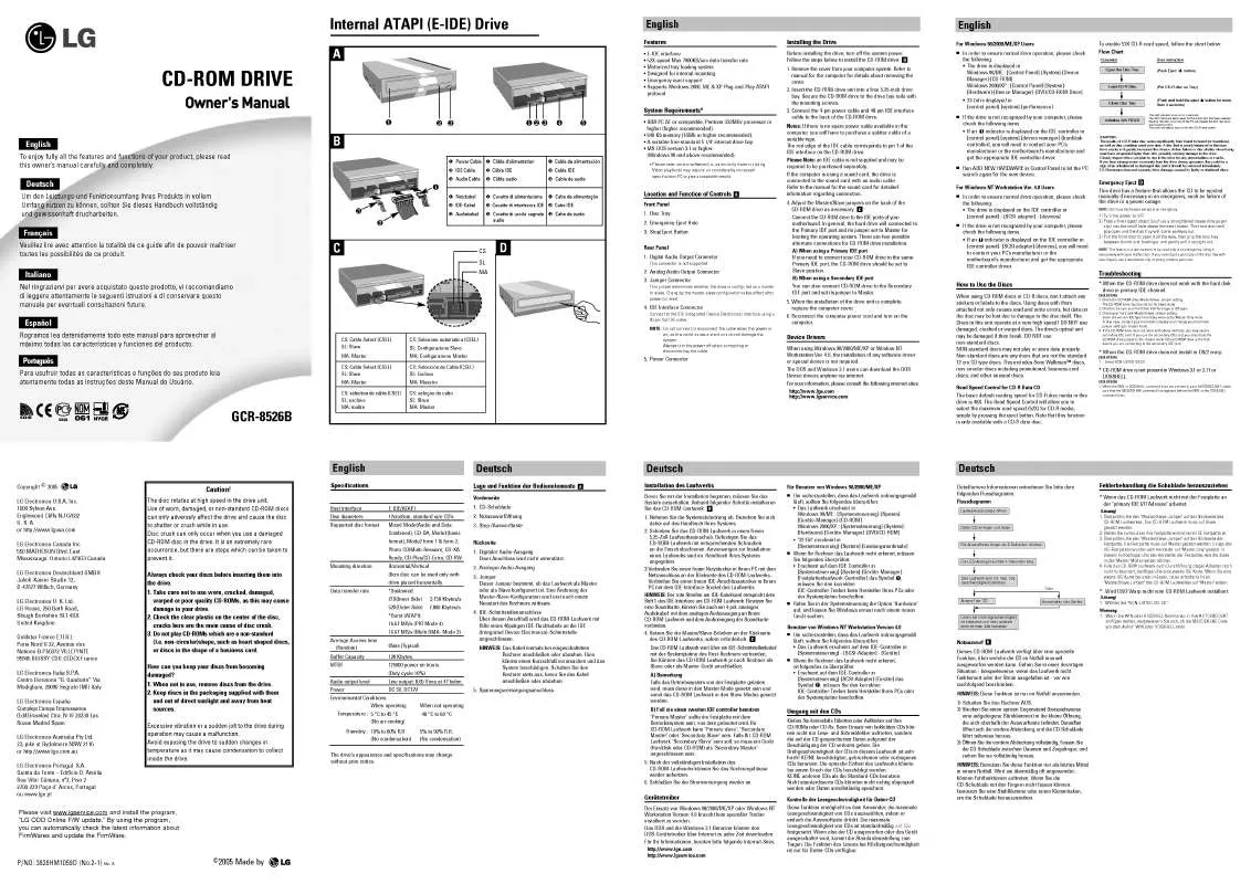 Mode d'emploi LG GCR-8526B