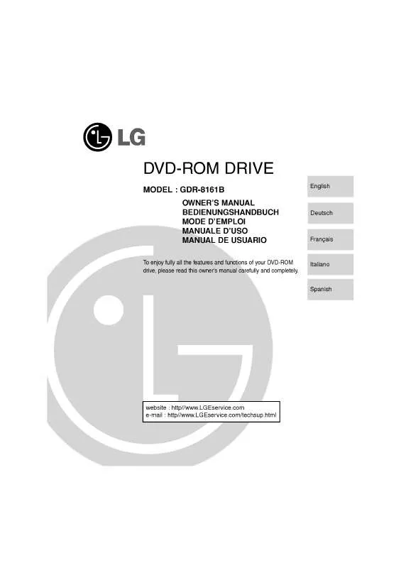 Mode d'emploi LG GDR-8161B