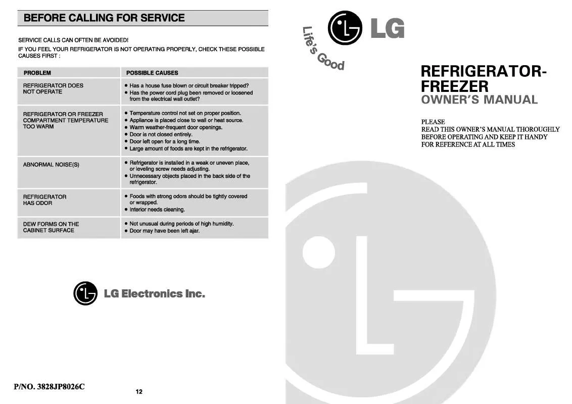 Mode d'emploi LG GN-S462QVCK