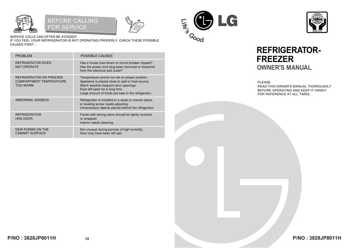 Mode d'emploi LG GN-U262RLCK