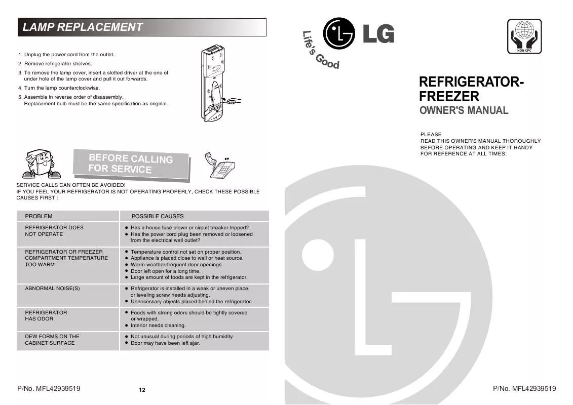 Mode d'emploi LG GN-U262SLCK