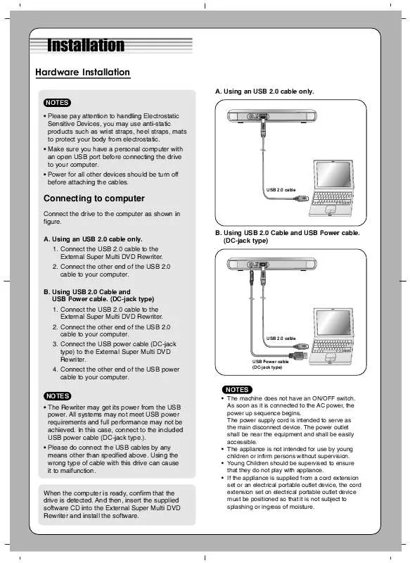 Mode d'emploi LG GP08LU10