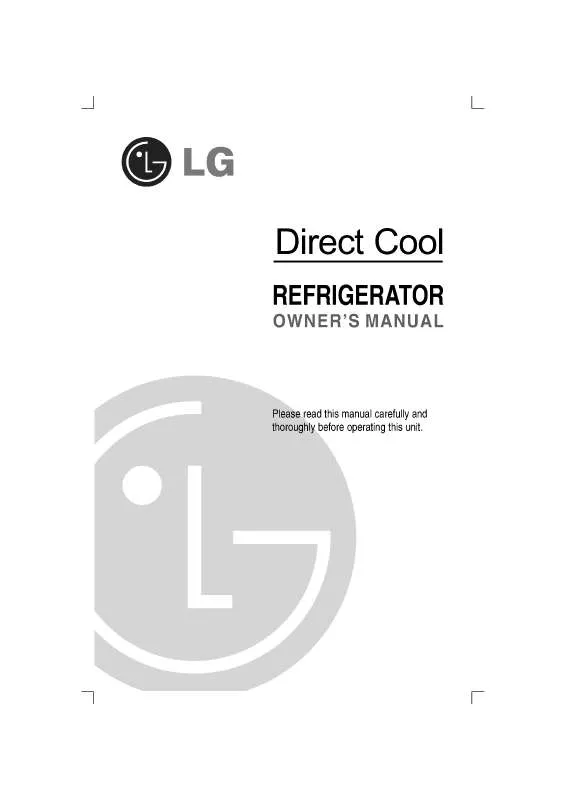 Mode d'emploi LG GR-181RPXXAREQNP