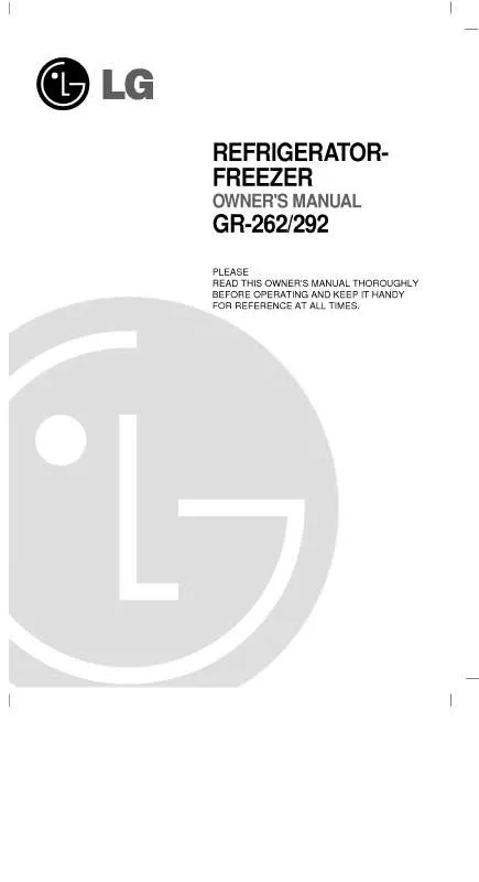 Mode d'emploi LG GR-252SQ