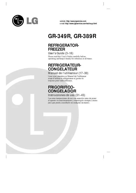 Mode d'emploi LG GR-389RP
