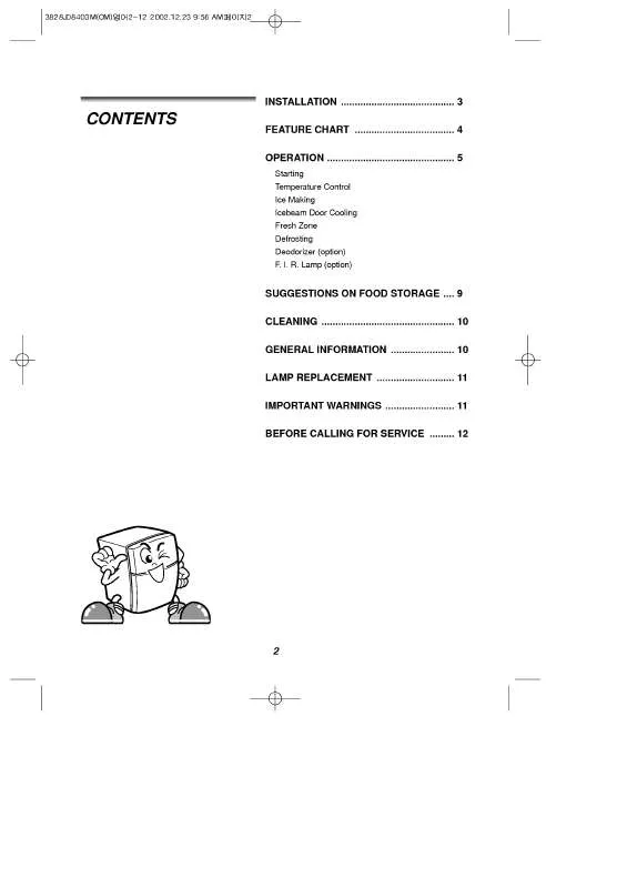 Mode d'emploi LG GR-S462GTC