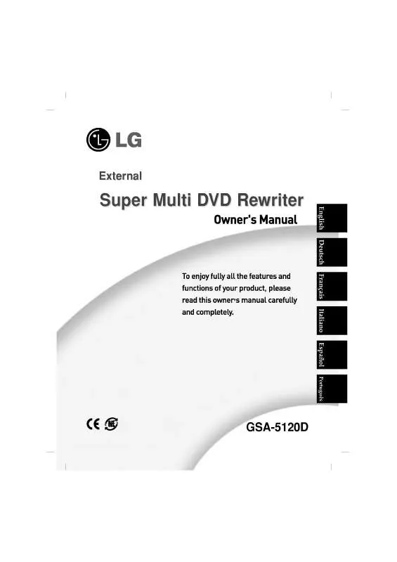 Mode d'emploi LG GSA-5120D