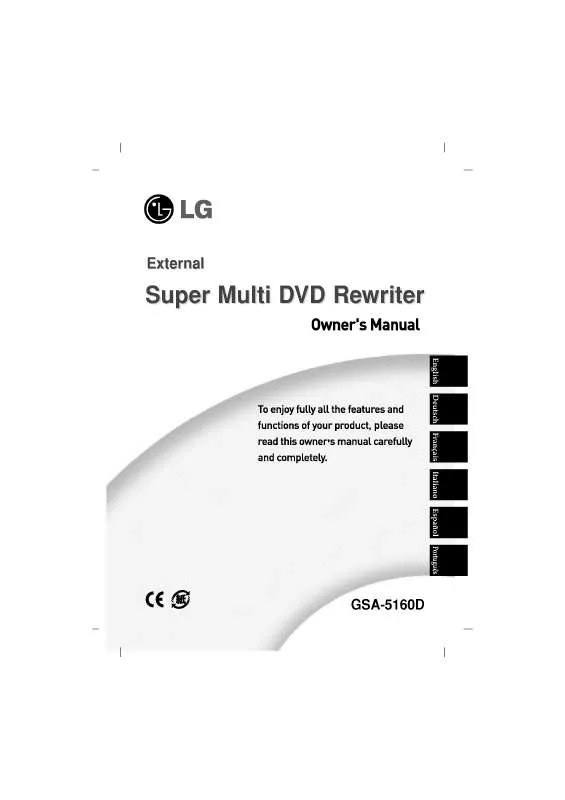 Mode d'emploi LG GSA-5160D