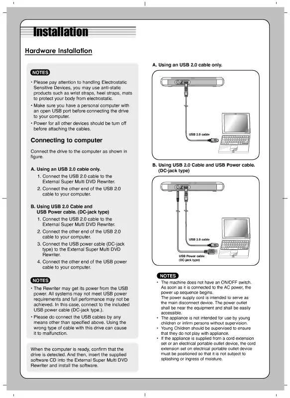 Mode d'emploi LG GSA-E50N